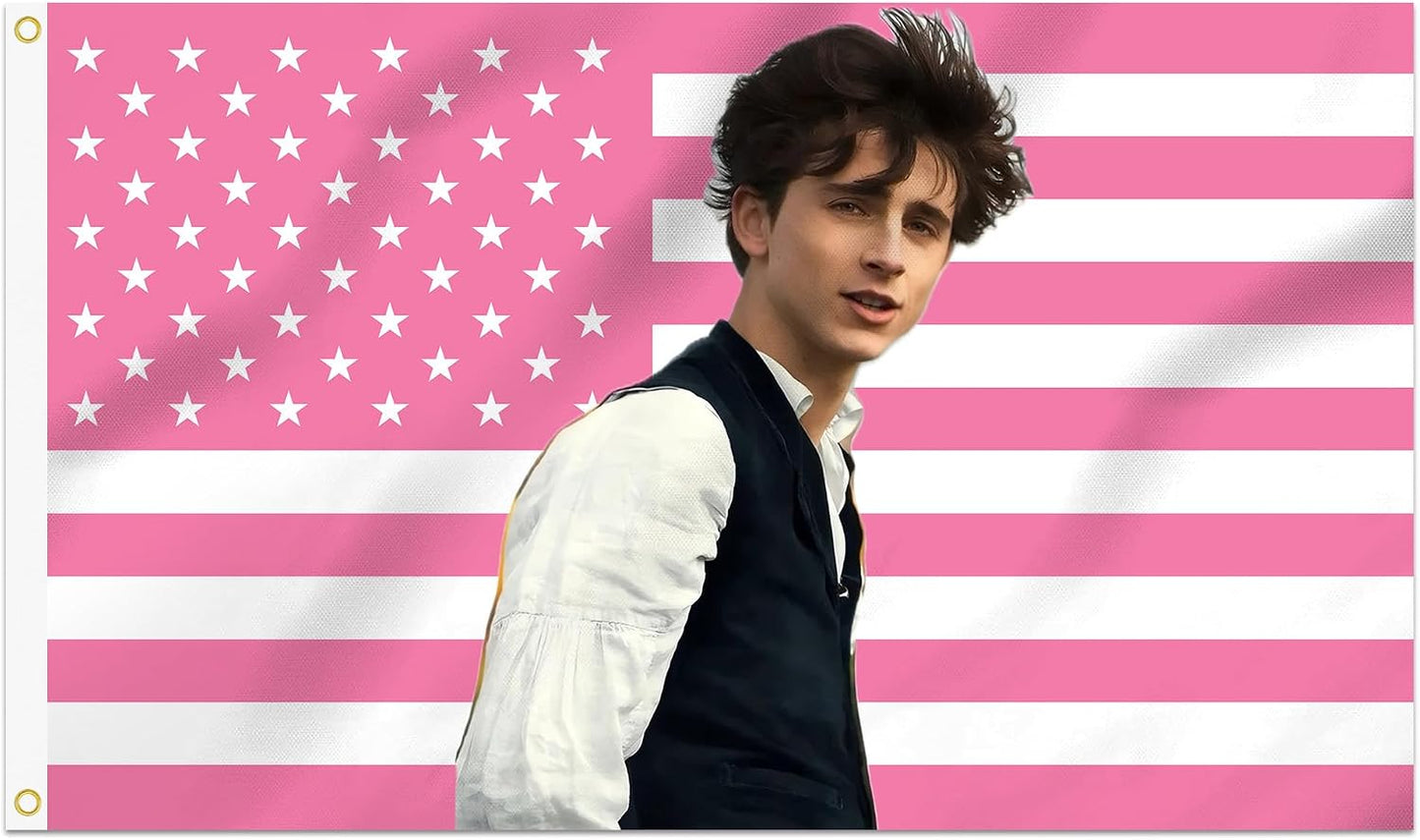 Bandera decorativa 3x5ft Timothee Chalamet colgante pared