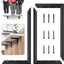 Soporte encimera 18pulg set 4 estante resistente en L