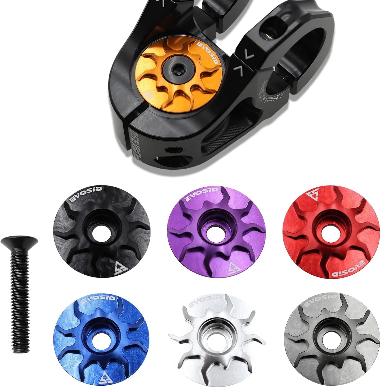 Tapa auriculares bicicleta aluminio 31.8mm para horquilla