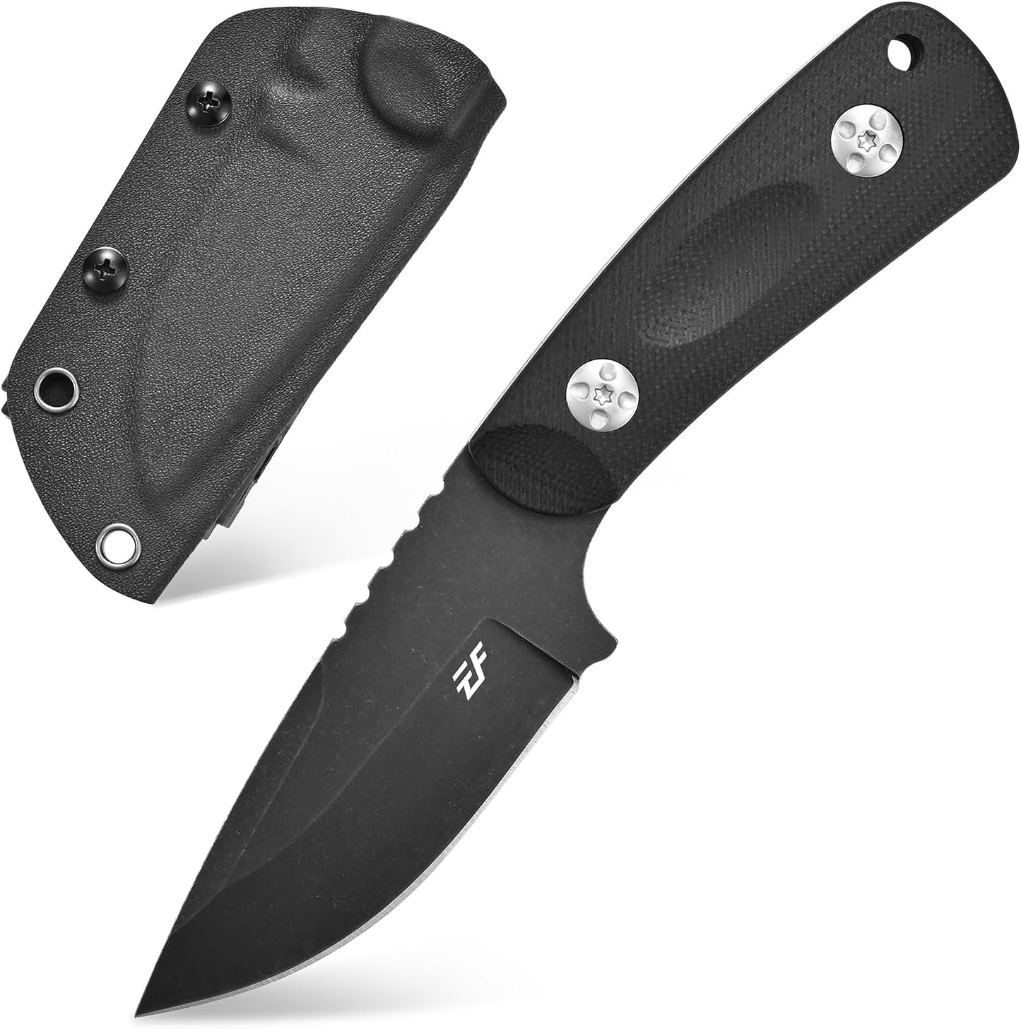 Cuchillo fijo EF121 acero mango G10 funda Kydex camping