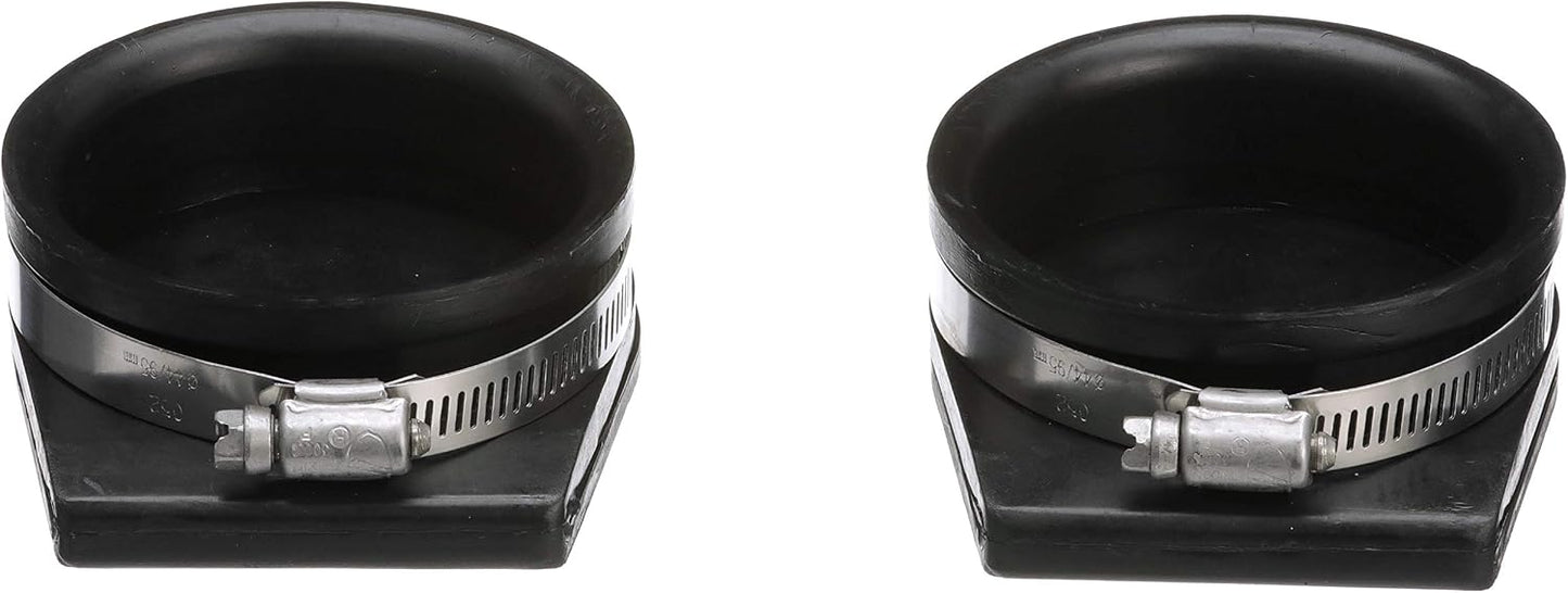 Cubiertas escape para tubo 4pulg caucho negro abrazadera inox