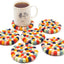 Posavasos lana bola 6 pzas para mesa café
