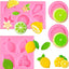 Molde silicona fondant limón hojas decoración cupcakes pasteles