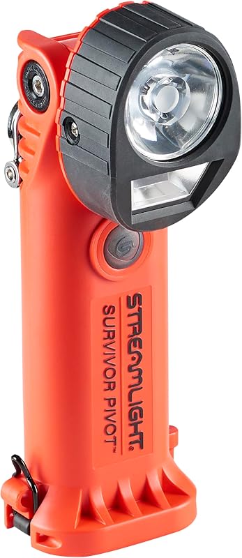 Linterna LED Survivor Pivot 325 Lúmenes doble haz naranja