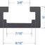 Pista T aluminio 48pulg carpintería doble corte preperforada