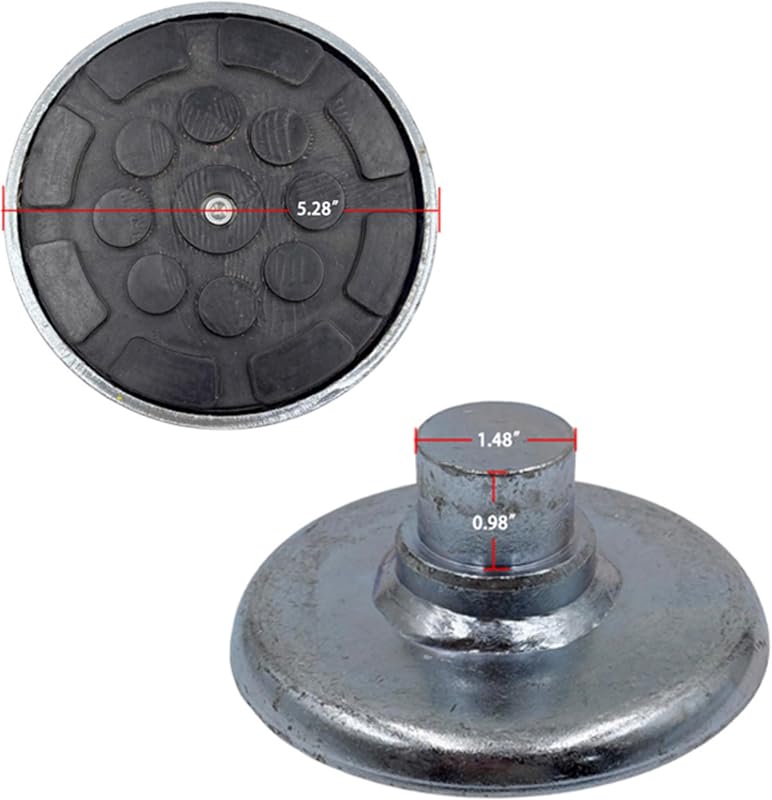 Bandeja goma elevación autos patas altas 38mm