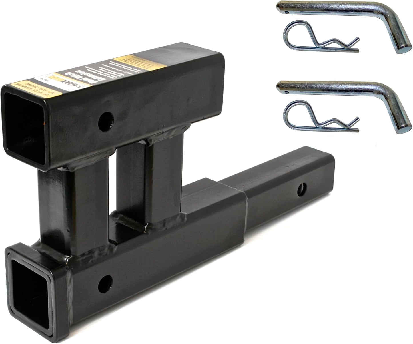 Extensión enganche remolque 2" doble con 2 pasadores