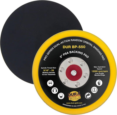 Almohadilla lijadora PSA DA 5pulg borde flexible doble accion