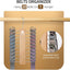 Organiz. corbatas madera giratorio antiderrap 40uds