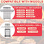 Kit 6 pzas repuesto quemadores Nexgrill 720-0888N