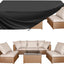 Fundas Oxford para muebles patio 138x86x32pulg negro