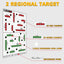 Objetivo Batalla 17x25pulg Blancos Papel Rifle Tiro