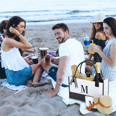 Bolso Canvas con Monograma Bolsillos con Cierre Regalo Ideal