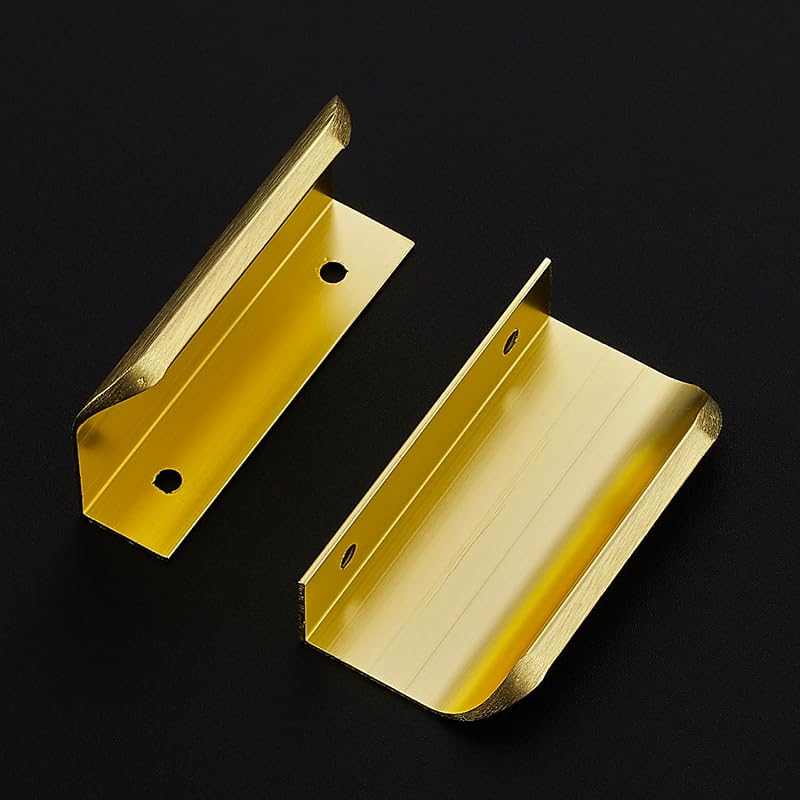 Tiradores dedo 50mm para manijas tabique cocina dorados