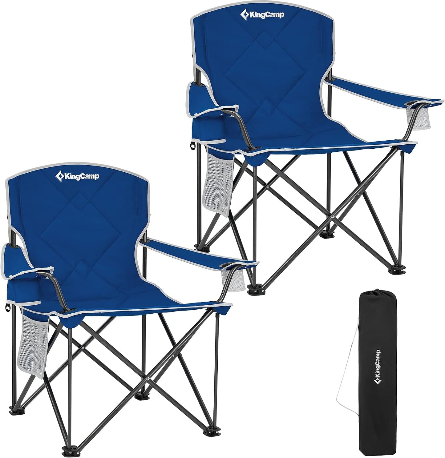 Silla plegable acolchada con bolsillo camping
