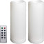 2 Velas LED sin llama control remoto impermeables