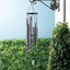 Campanillas viento de plata antigua 27" decoración exterior