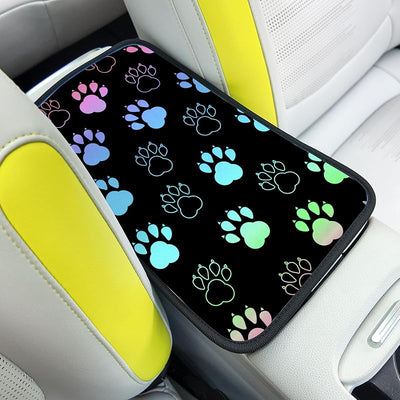 Funda consola automóvil patas perro negro suave