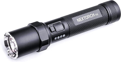 Linterna LED P8 1600 lúmenes 5 modos estroboscópica cerámica