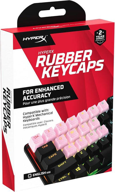 Teclas de goma rosa para juegos 19 llaves