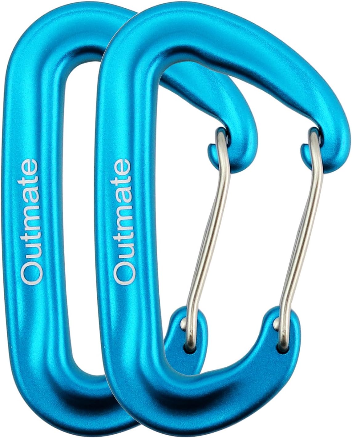Mosquetones aluminio 3.2x2pulg resistentes senderismo camping