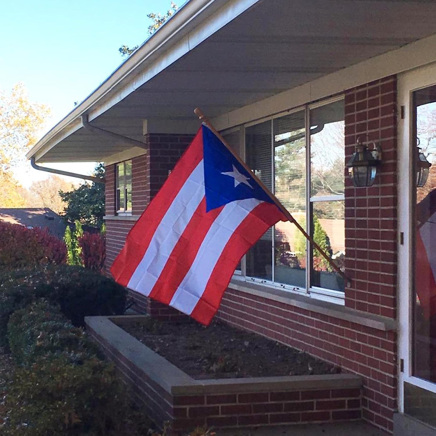 Bandera Puerto Rico 3x5ft poliéster duradero con ojales
