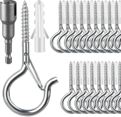36 Pzas Ganchos Q-Hanger para Luces Cadena Exteriores