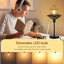 6 Bombillas LED Edison A19 Regulables 2700K E26