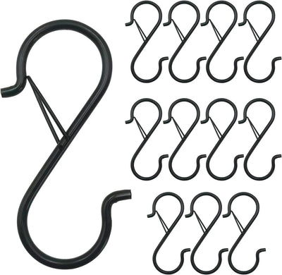 12 Pzas Ganchos S Clóset 3.5" Hebilla Seguridad