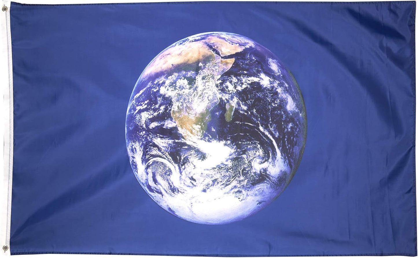 Bandera Día Tierra 3x5ft Planeta Globo