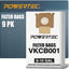 Bolsas polvo Vacmaster 9PK para VK811PH VK1011SIWTH