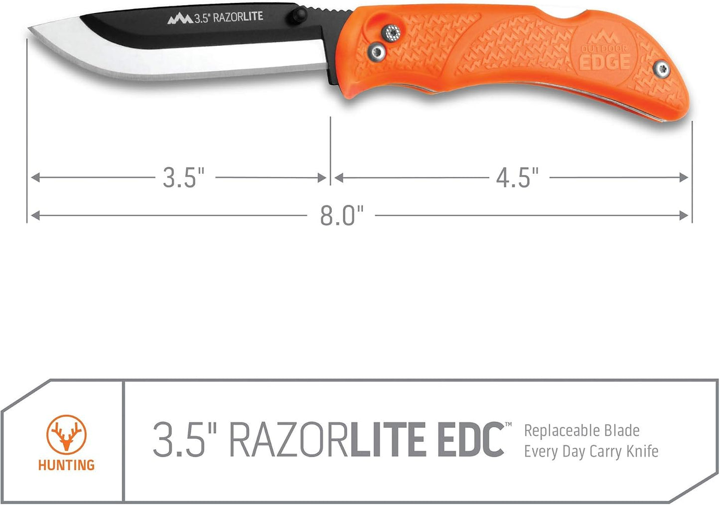 Cuchillo de caza Razorpro con hojas reemplazables trp