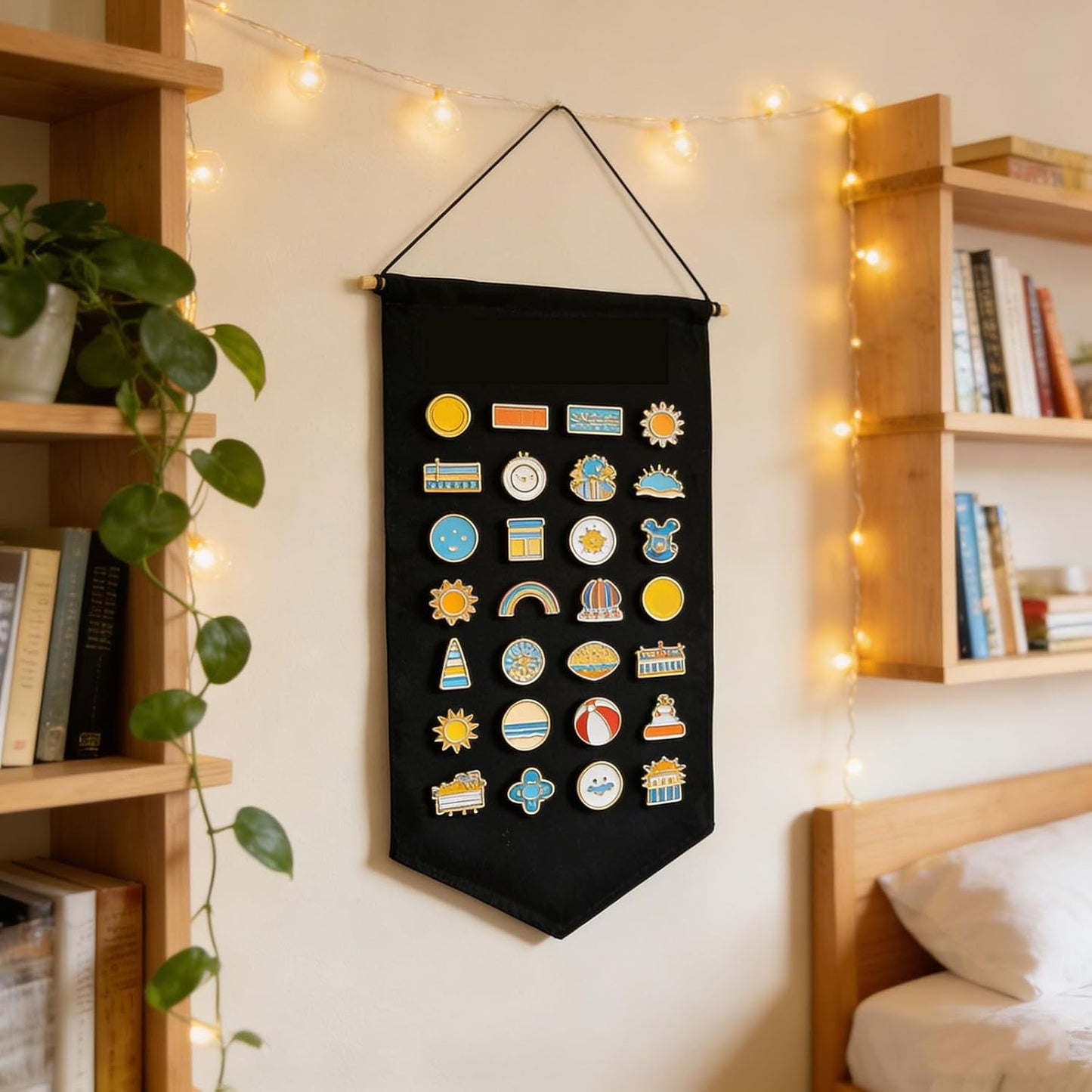 Soporte alfileres esmalte para pared organiz. joyas