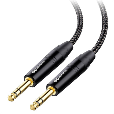 Cable TRS equilibrado trenzado 1/4pulg 25ft