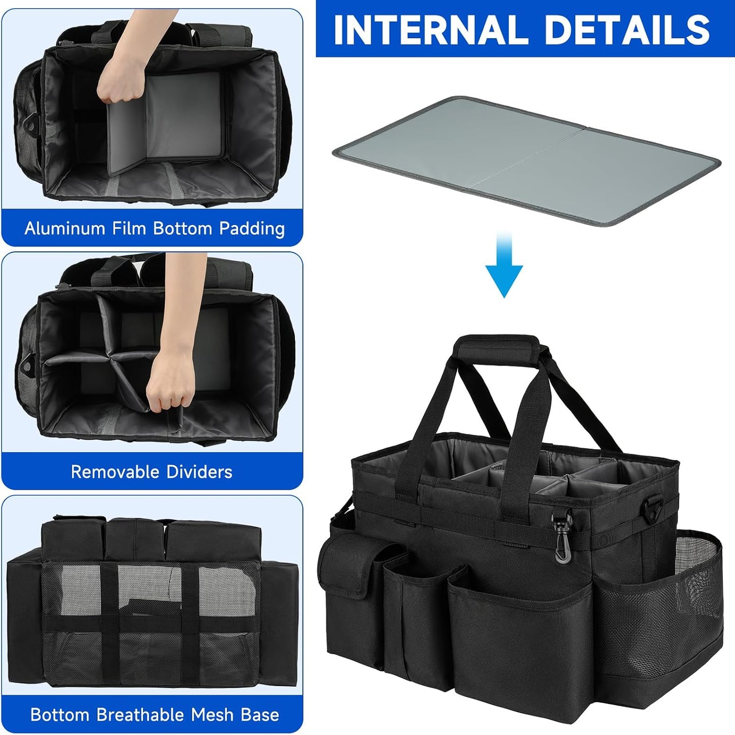 Bolsa almacenamiento hidromasaje con asa y correa hombro