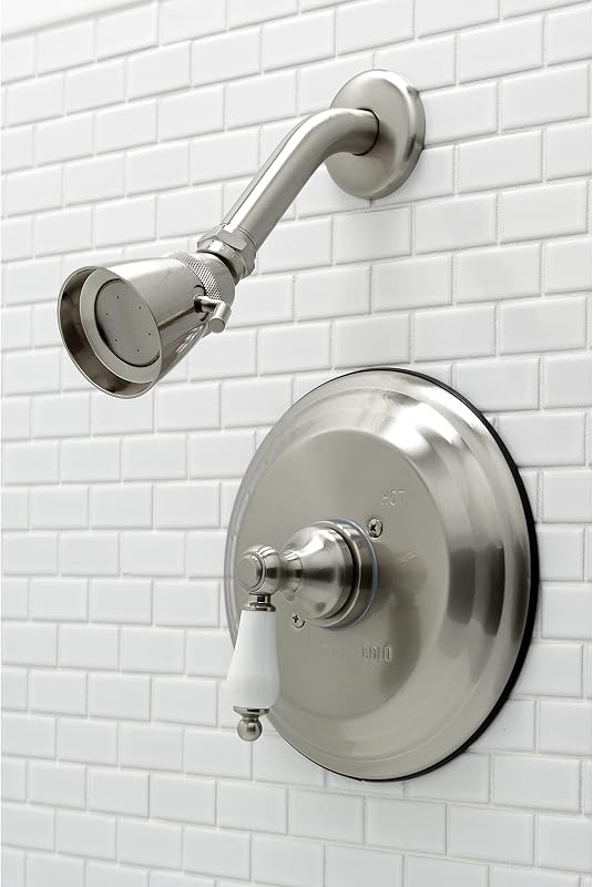 Grifo ducha equilibrado presión níquel cepillado