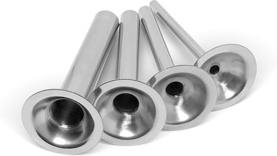 Tubos relleno salchichas acero inox #10/#12 set 4