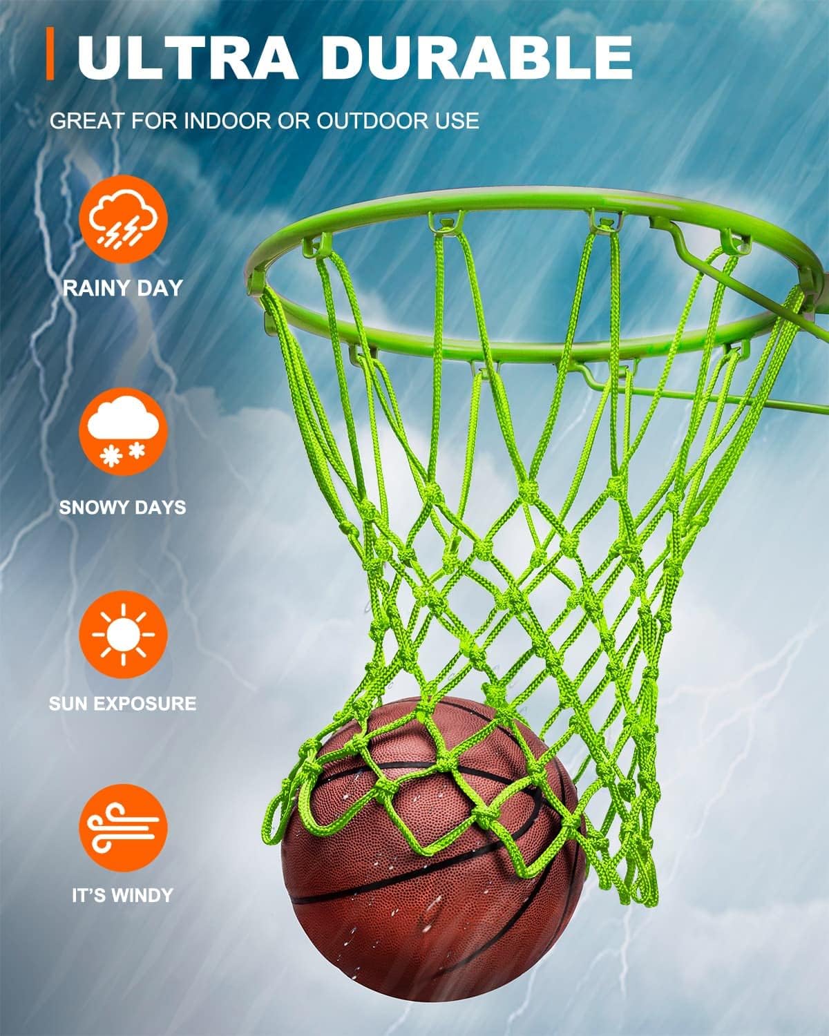 Red baloncesto repuesto resistente aro estandar 2023