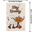 Bandera Halloween fantasma calabaza doble cara