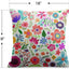 2 Pzas Fundas Almohada 18x18" Rosa Floral