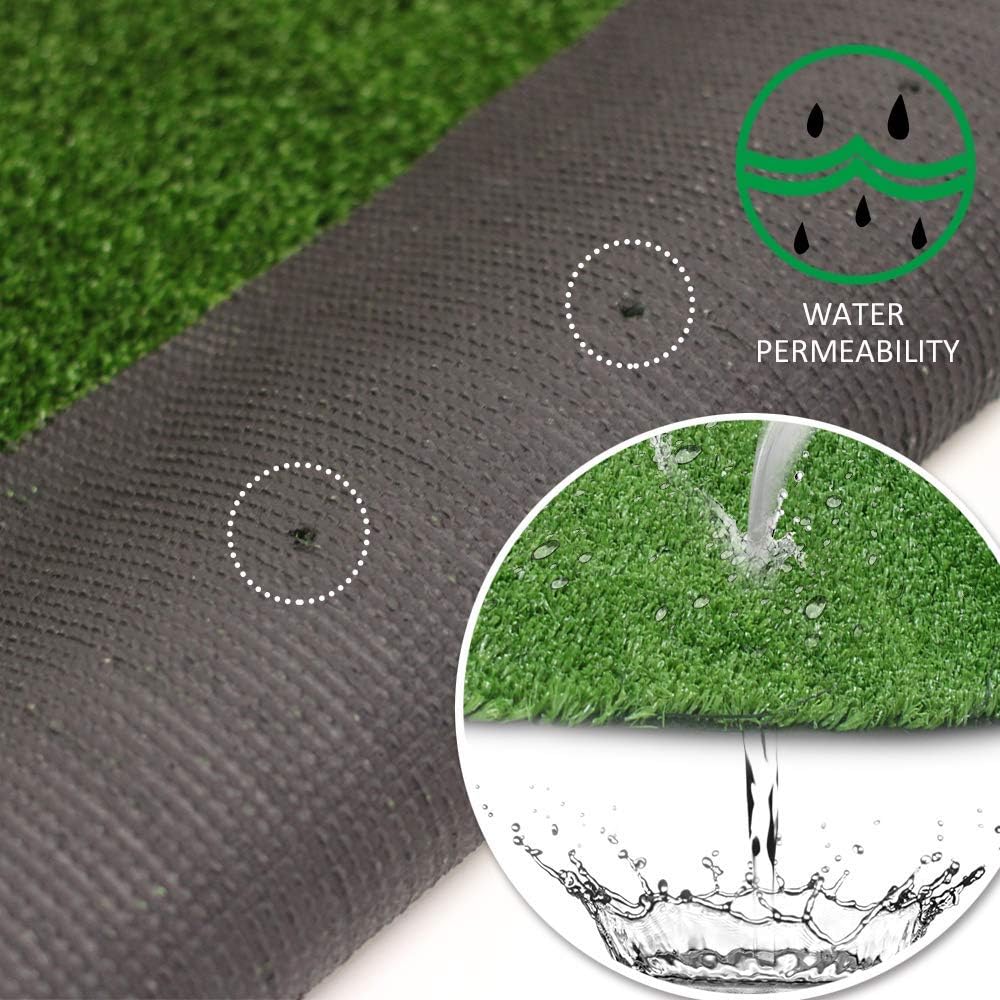 Alfombra césped artificial realista para interior y exterior