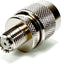 Adaptador coaxial RF Mini UHF hembra a N macho 2pcs