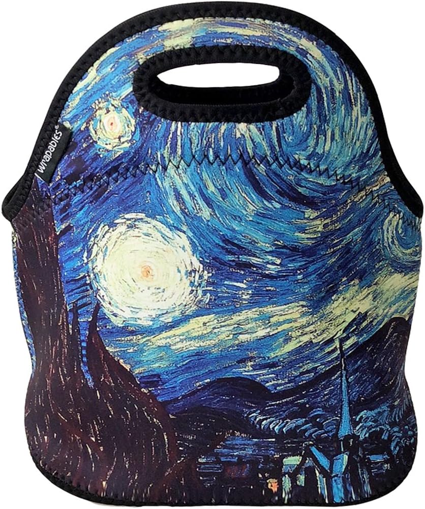 Bolsa almuerzo neopreno aislada noche estrellada