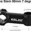 Vástago bicicleta aluminio 1.25" comp MTB carretera negro