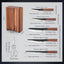 Set cuchillos cocina bloque cuchillos tijeras