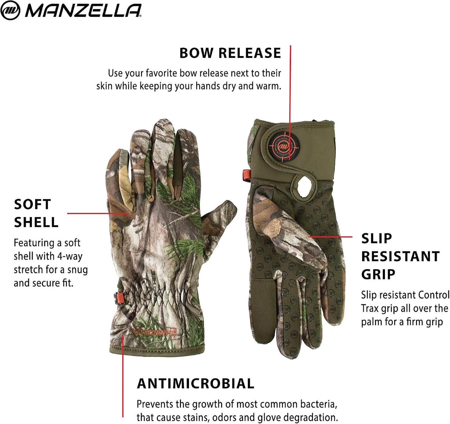Guantes caza frío ligeros de felpa para hombre