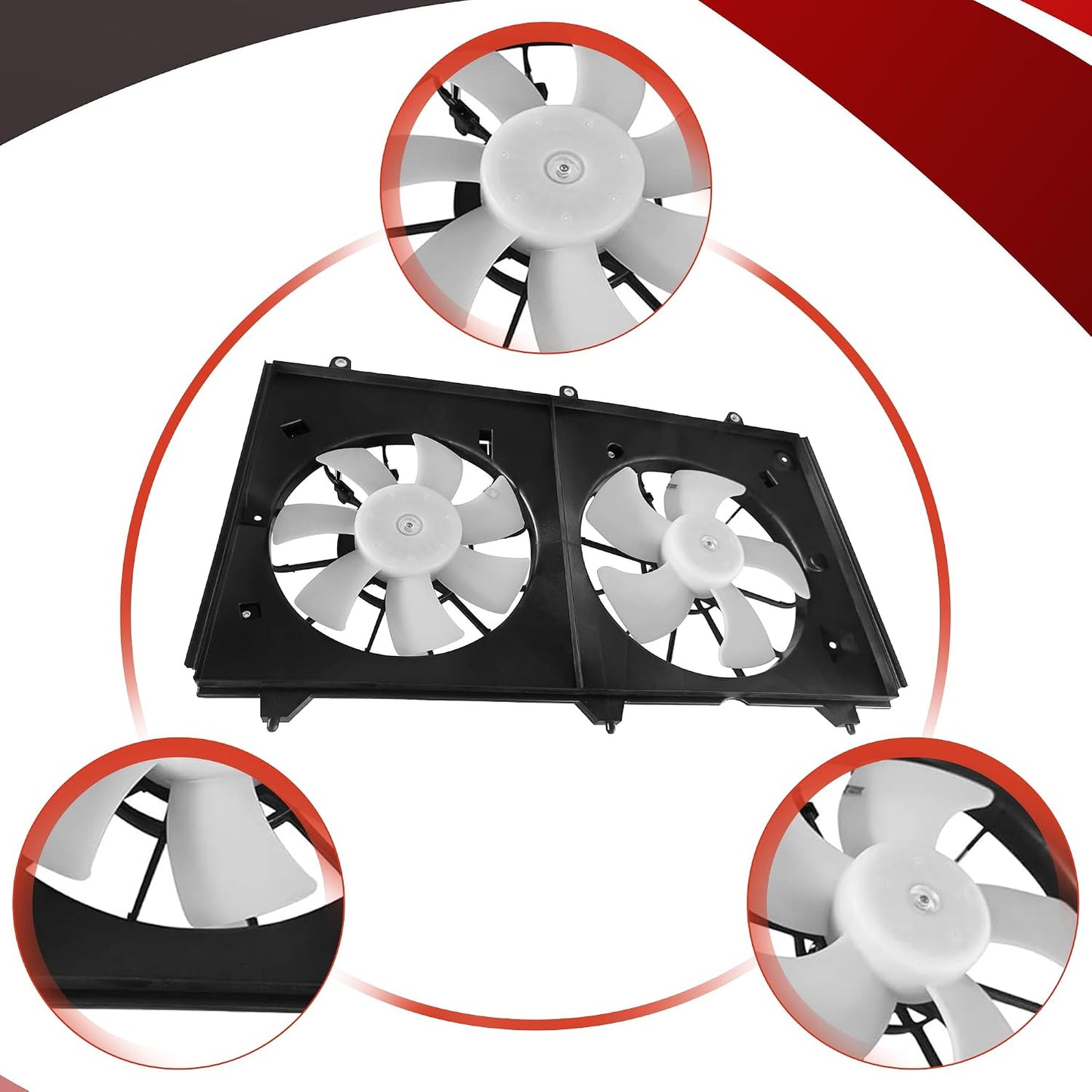 Ensamble ventilador radiador motor Honda Accord 03-07