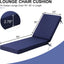 Cojines chaise lounge exterior 80x23 azul marino set 2