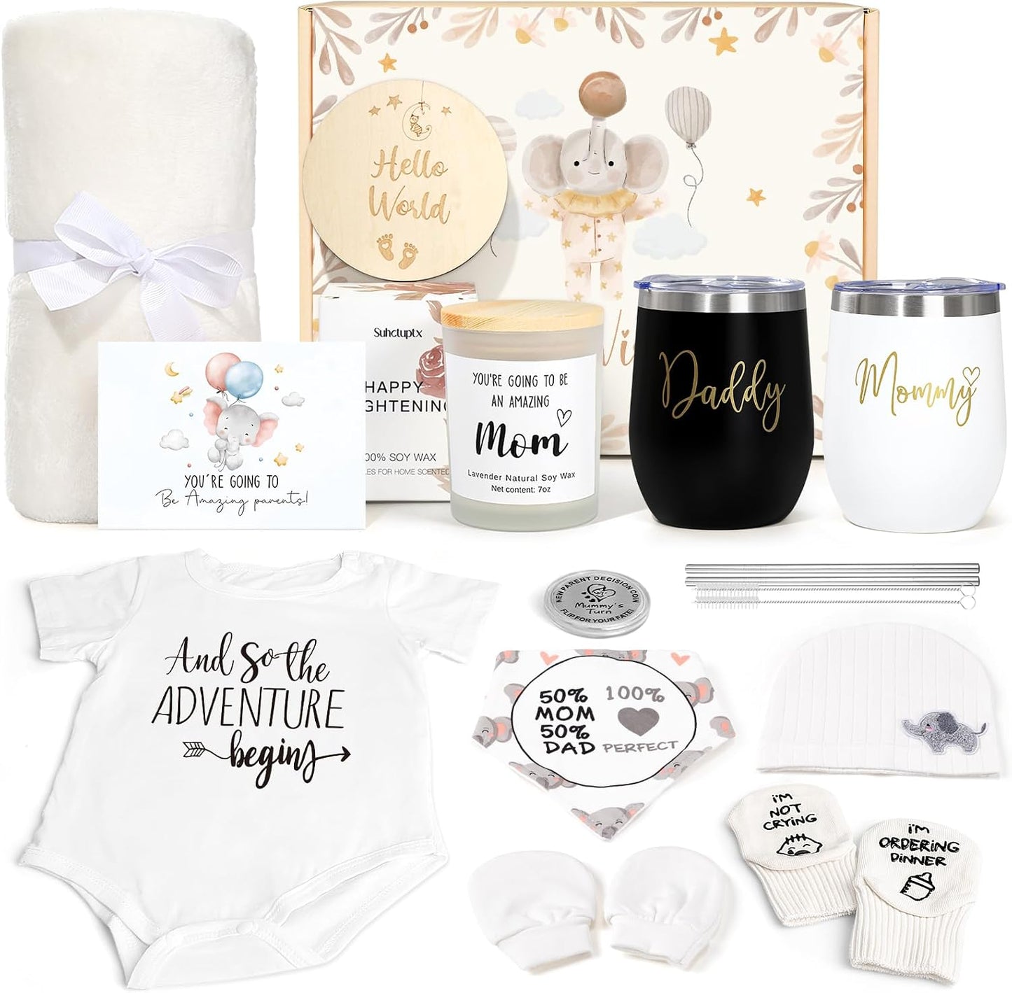 Regalos para mamás y papás primerizos con vaso bebé