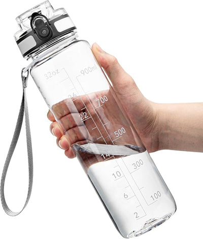 Botella agua deportiva 32oz Tritan sin BPA boca ancha